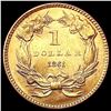Image 2 : 1861 Rare Gold Dollar UNCIRCULATED