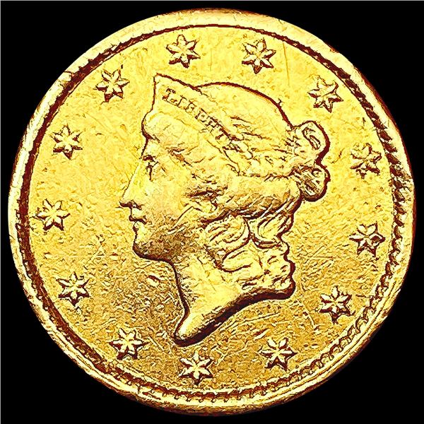 1854 Rare Gold Dollar CLOSELY UNCIRCULATED