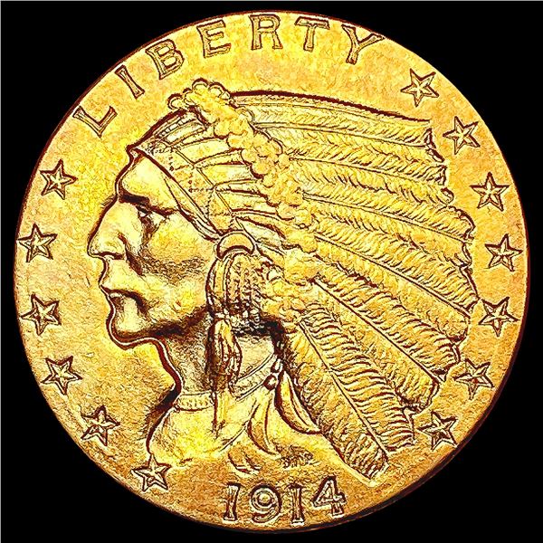 1914-D $2.50 Gold Quarter Eagle UNCIRCULATED