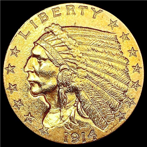 1914-D $2.50 Gold Quarter Eagle UNCIRCULATED