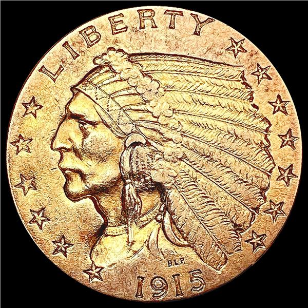 1915 $2.50 Gold Quarter Eagle CLOSELY UNCIRCULATED