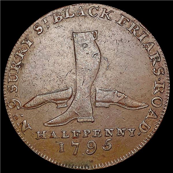 1795 Condor Colonial Halfpenny NICELY CIRCULATED