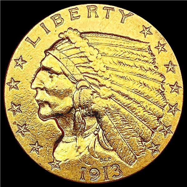 1913 $2.50 Gold Quarter Eagle UNCIRCULATED