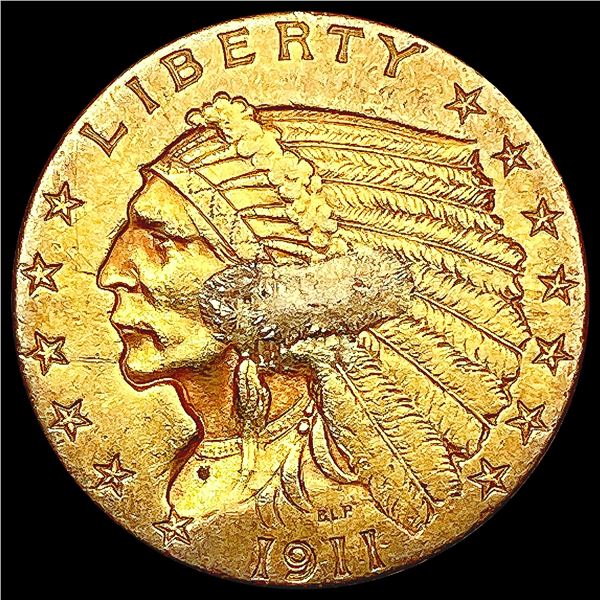 1911 $2.50 Gold Quarter Eagle HIGH GRADE