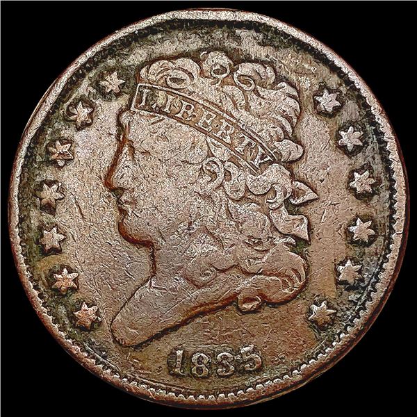 1835 Classic Head Half Cent NICELY CIRCULATED