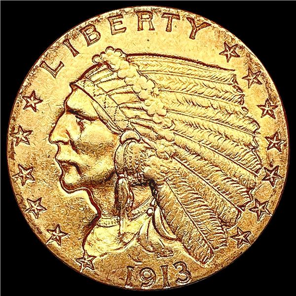 1913 $2.50 Gold Quarter Eagle UNCIRCULATED