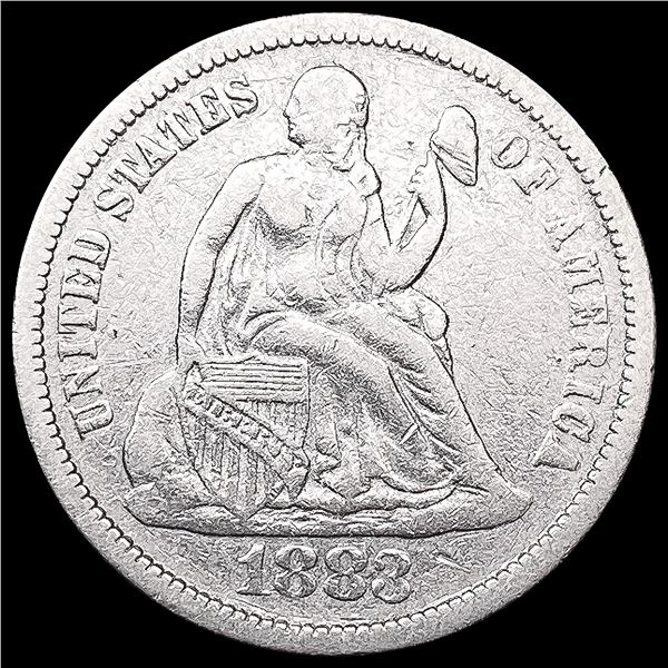 1883 Seated Liberty Dime LIGHTLY CIRCULATED