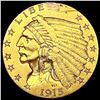Image 1 : 1915 $2.50 Gold Quarter Eagle CLOSELY UNCIRCULATED