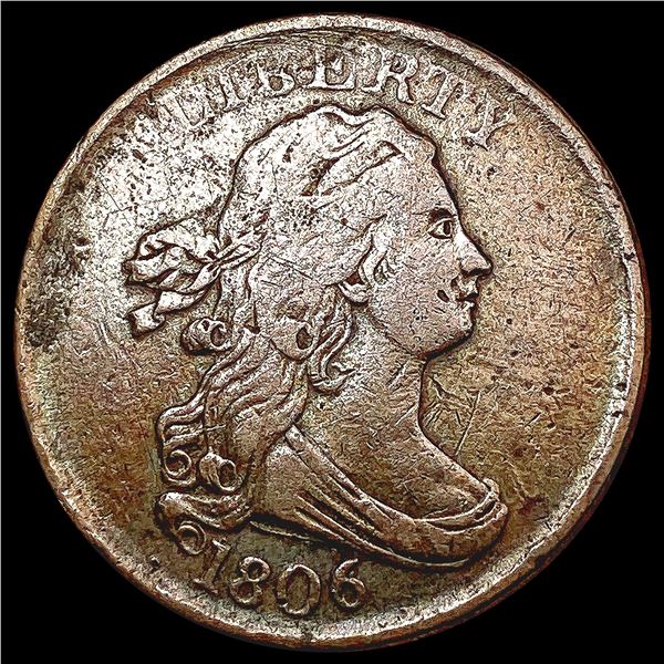 1806 Draped Bust Half Cent LIGHTLY CIRCULATED