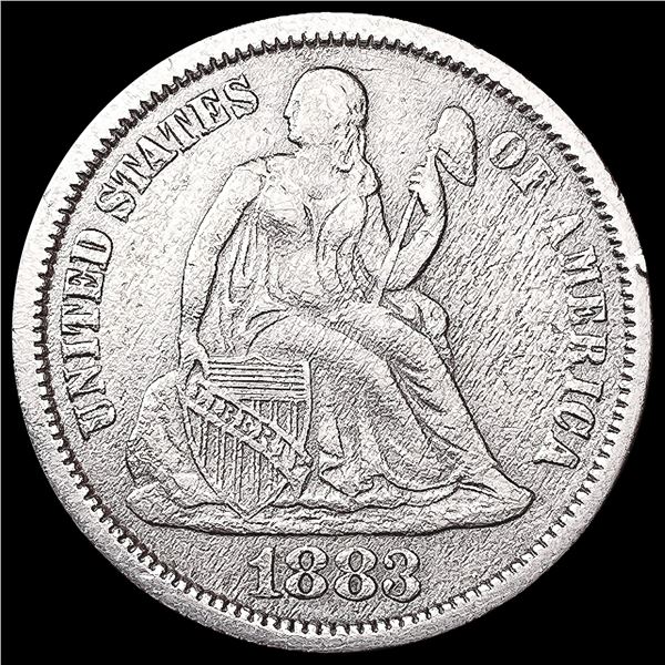 1883 Seated Liberty Dime NEARLY UNCIRCULATED
