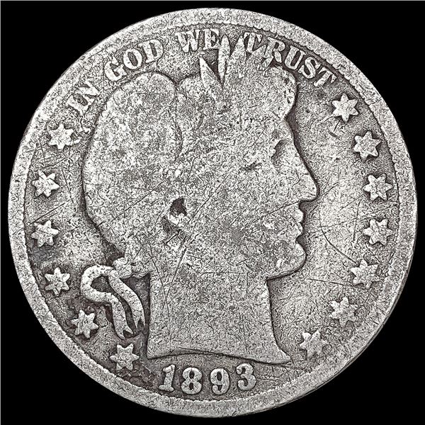1893-S Barber Half Dollar NICELY CIRCULATED