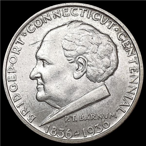 1936 Bridgeport Half Dollar CHOICE BU