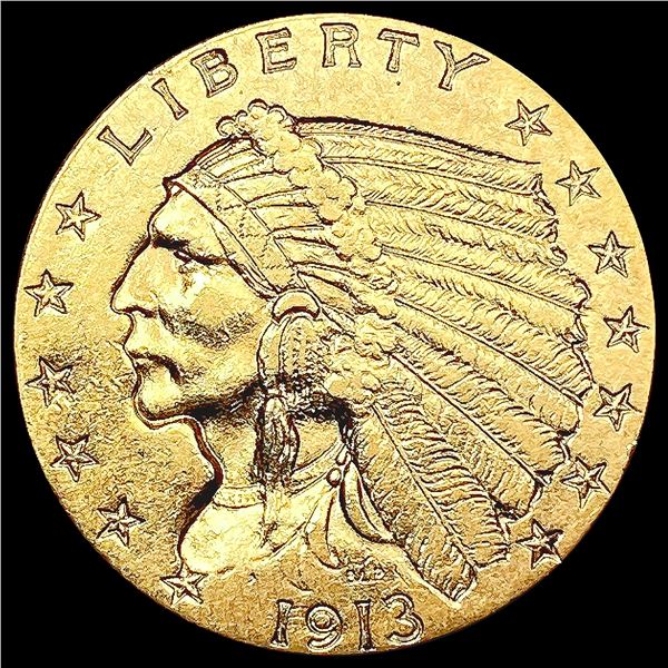 1913 $2.50 Gold Quarter Eagle UNCIRCULATED