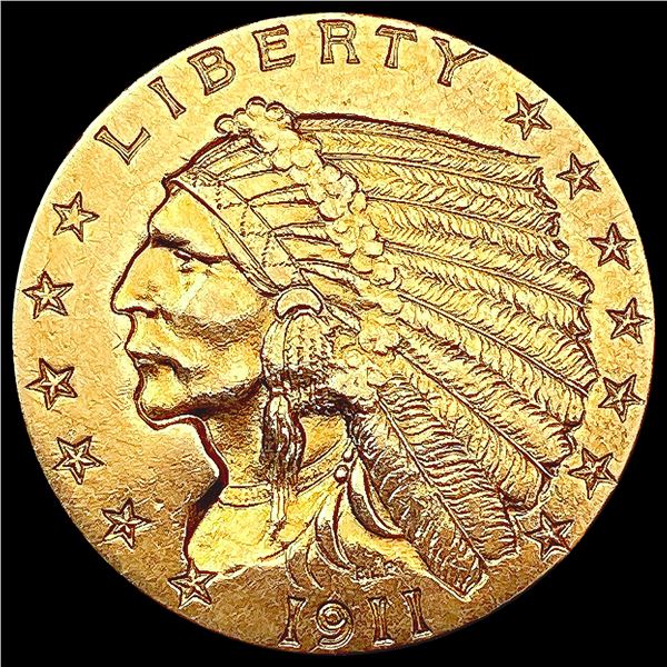 1911 $2.50 Gold Quarter Eagle CLOSELY UNCIRCULATED