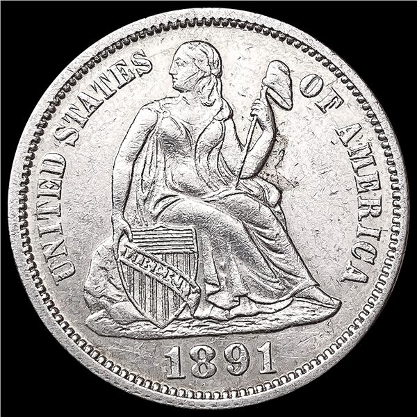 1891 Seated Liberty Dime UNCIRCULATED