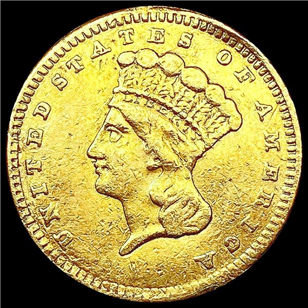 1858 Rare Gold Dollar LIGHTLY CIRCULATED