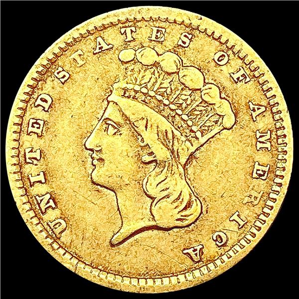 1857 Rare Gold Dollar LIGHTLY CIRCULATED