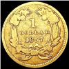 Image 2 : 1857 Rare Gold Dollar LIGHTLY CIRCULATED