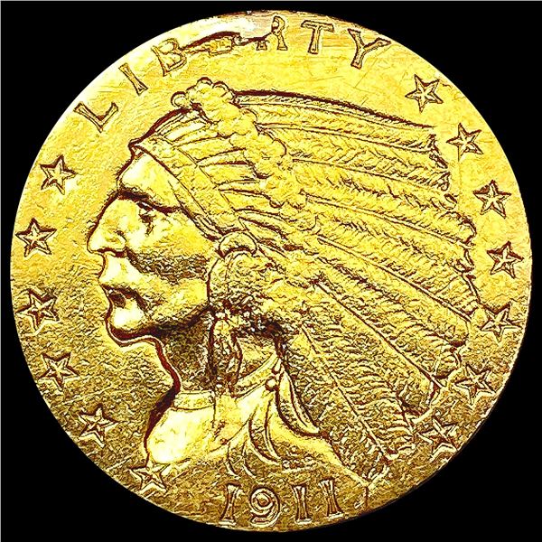 1911 $2.50 Gold Quarter Eagle UNCIRCULATED