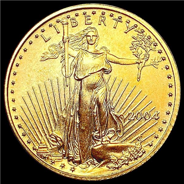 2004 US 1/10oz Gold $5 Eagle SUPERB GEM BU