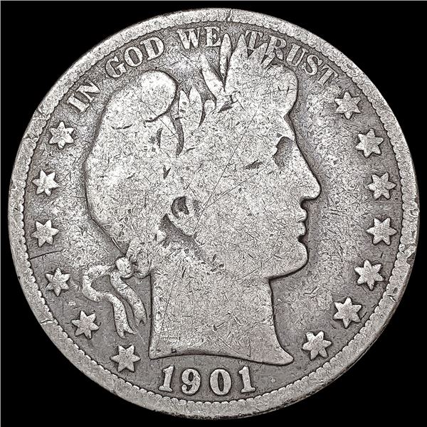 1901-S Barber Half Dollar NICELY CIRCULATED