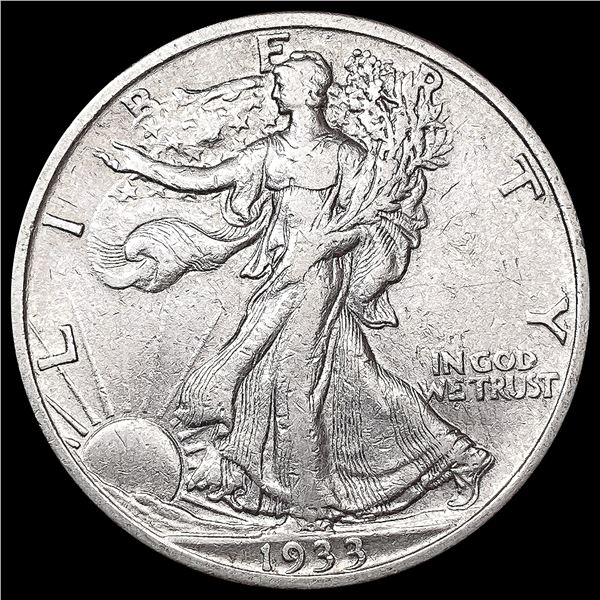 1933-S Walking Liberty Half Dollar CLOSELY UNCIRCU