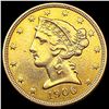 Image 1 : 1906 $5 Gold Half Eagle CLOSELY UNCIRCULATED