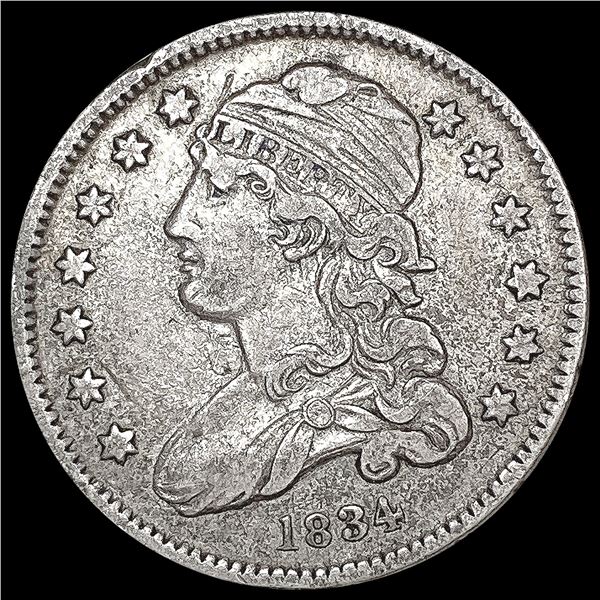 1834 Capped Bust Quarter LIGHTLY CIRCULATED