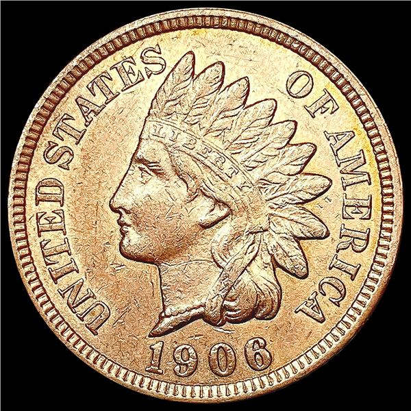 1906 RED Indian Head Cent CHOICE BU