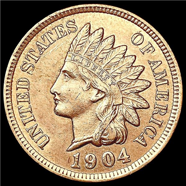 1904 RED Indian Head Cent GEM BU