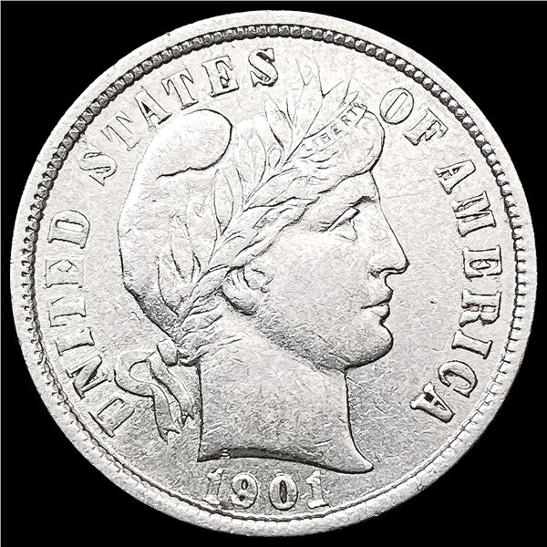 1901 Barber Dime CLOSELY UNCIRCULATED