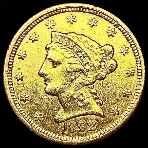 1852 $2.50 Gold Quarter Eagle CLOSELY UNCIRCULATED