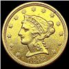 Image 1 : 1852 $2.50 Gold Quarter Eagle CLOSELY UNCIRCULATED