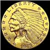 Image 1 : 1913 $2.50 Gold Quarter Eagle CLOSELY UNCIRCULATED