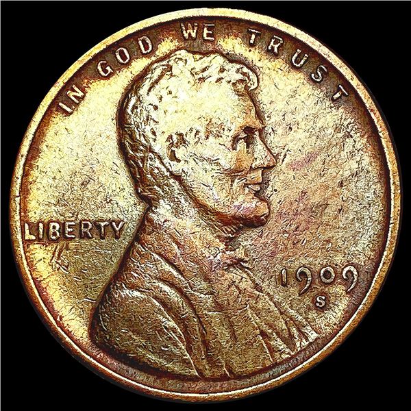 1909-S VDB Wheat Cent NEARLY UNCIRCULATED