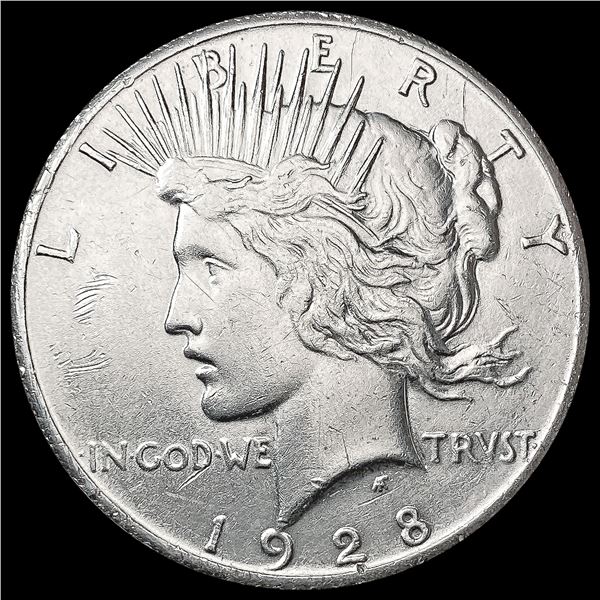 1928 Silver Peace Dollar CLOSELY UNCIRCULATED