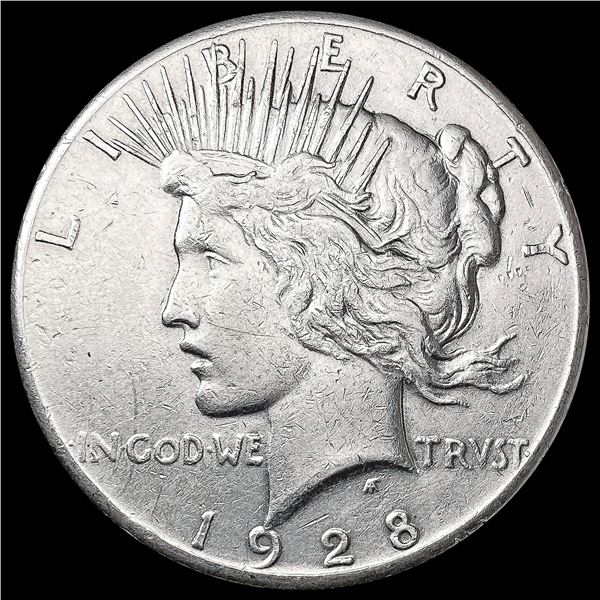 1928 Silver Peace Dollar CLOSELY UNCIRCULATED