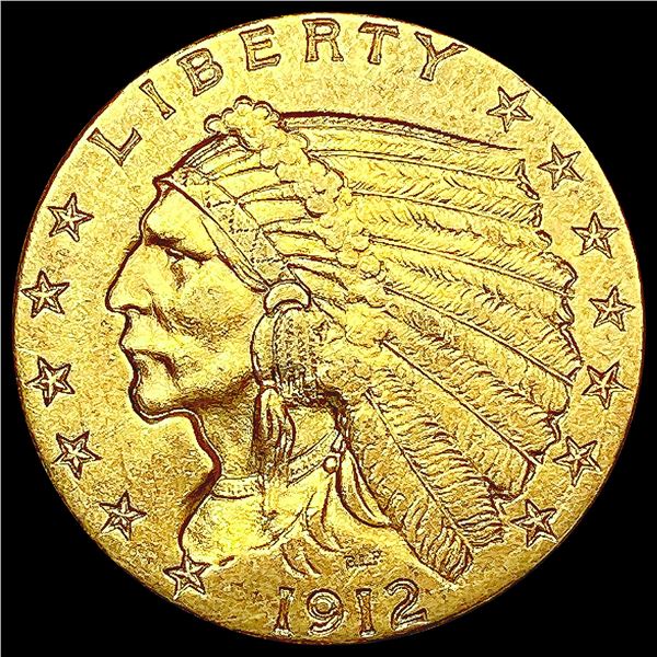 1912 $2.50 Gold Quarter Eagle UNCIRCULATED