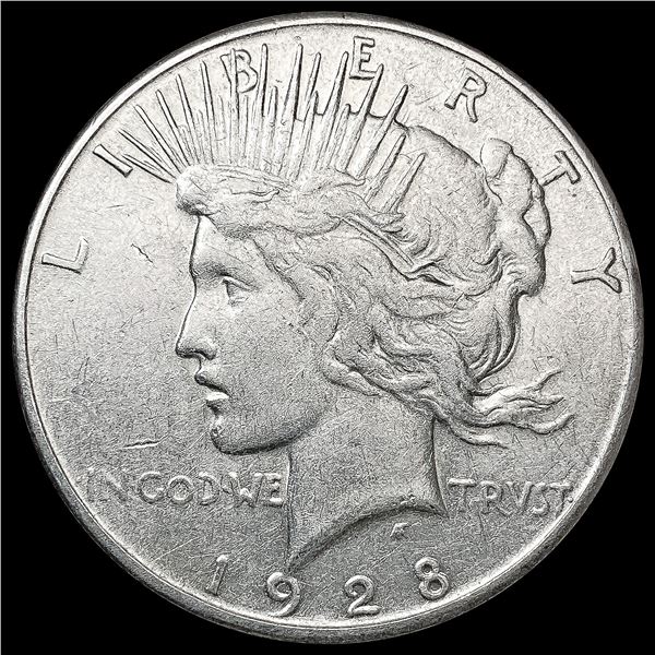 1928 Silver Peace Dollar CLOSELY UNCIRCULATED