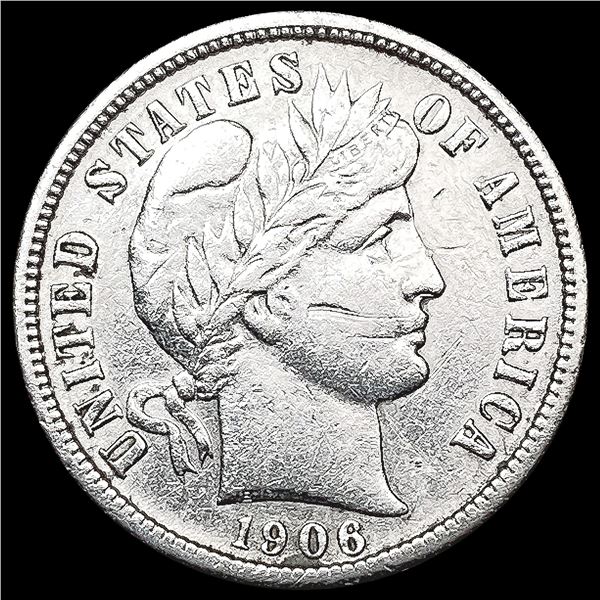1906-S Barber Dime CLOSELY UNCIRCULATED