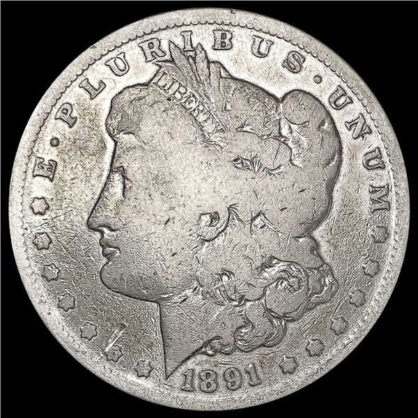 1891-CC Morgan Silver Dollar NICELY CIRCULATED