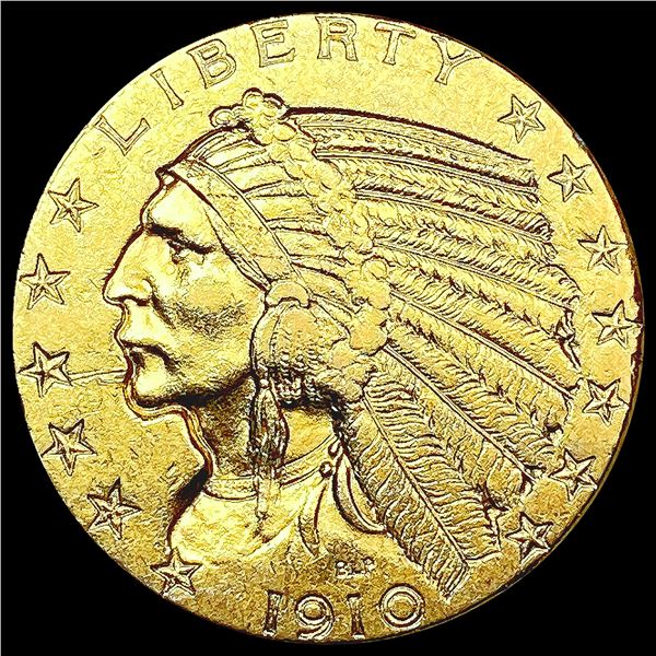 1910 $5 Gold Half Eagle UNCIRCULATED