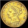Image 1 : 1903 $2.50 Gold Quarter Eagle NEARLY UNCIRCULATED