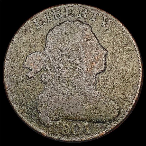 1801 Draped Bust Large Cent NICELY CIRCULATED