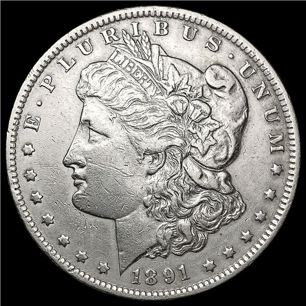 1891-CC Morgan Silver Dollar NEARLY UNCIRCULATED