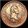 Image 1 : 1863 RED Civil War Token UNCIRCULATED