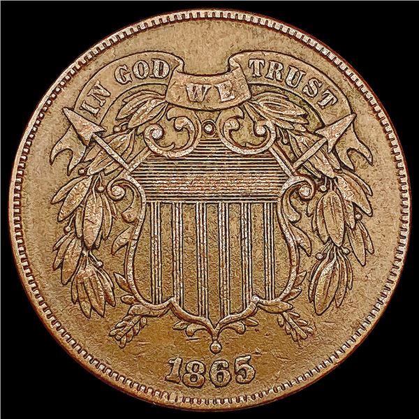 1865 Two Cent Piece CLOSELY UNCIRCULATED