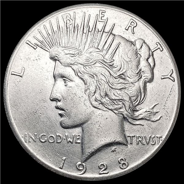 1928 Silver Peace Dollar CLOSELY UNCIRCULATED