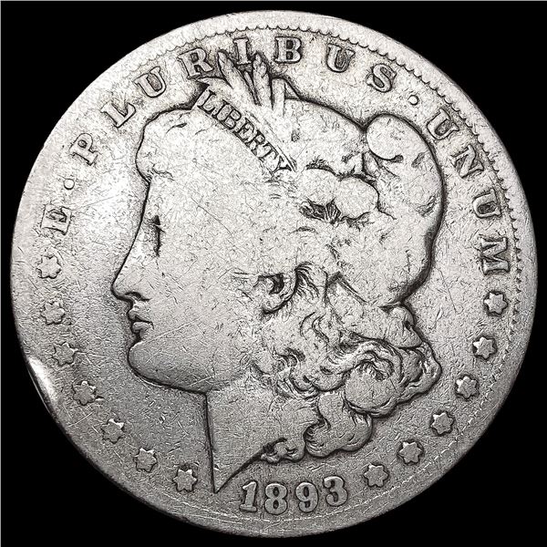 1893-CC Morgan Silver Dollar NICELY CIRCULATED