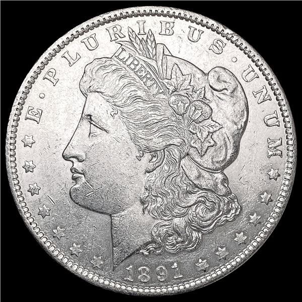 1891 Morgan Silver Dollar CLOSELY UNCIRCULATED